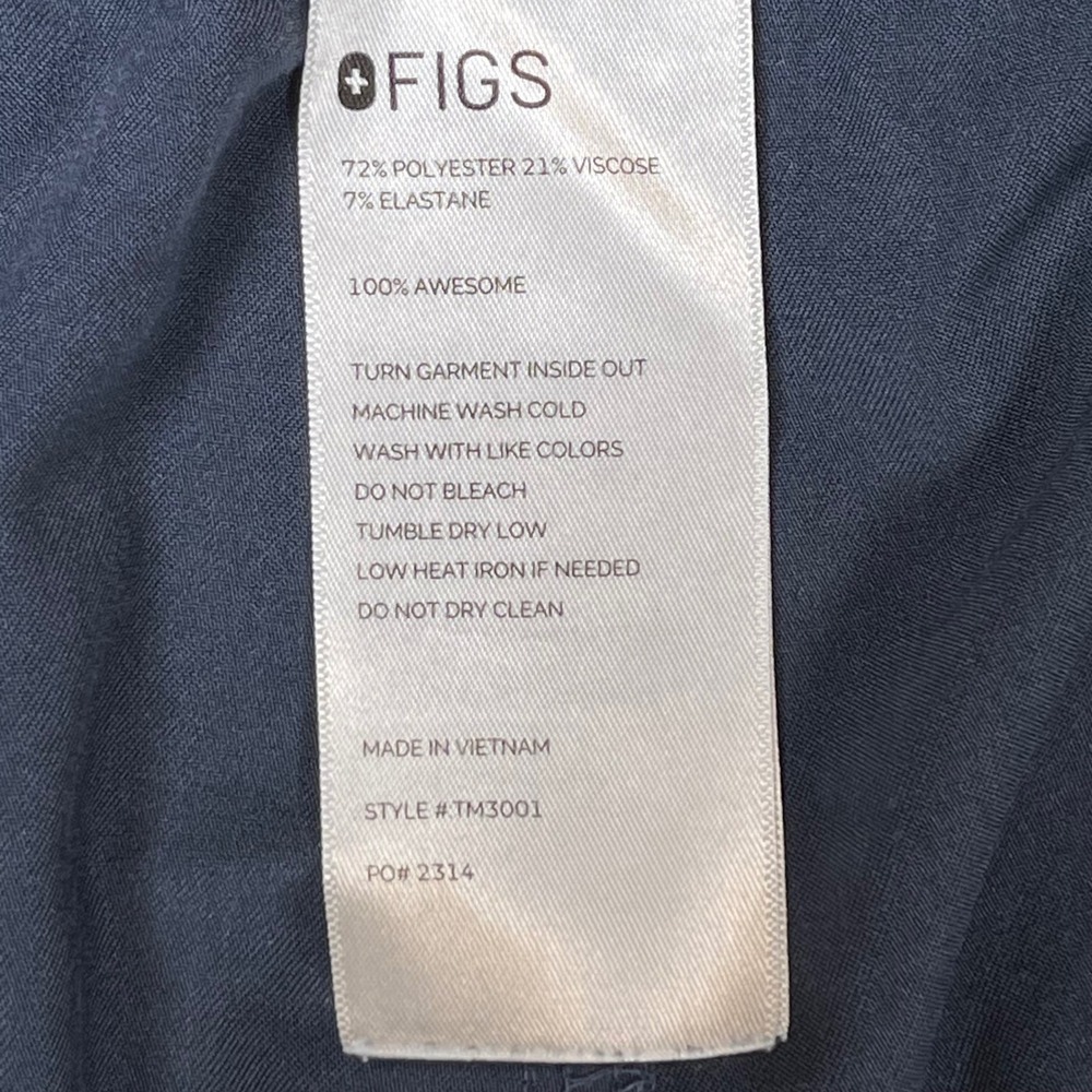 FIGS Cairo Cargo Scrub Pants Men L Navy Technical Collection Multi-Pocket TM3001 - Picture 4 of 8